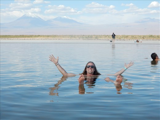 Day three we visited Laguna Cejar a super saturated salt lagoon in the middle of the desert. Very unique experience being able to float effortlessly in the water. 