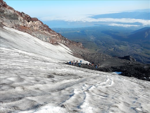 Crampons were definitely required. 
