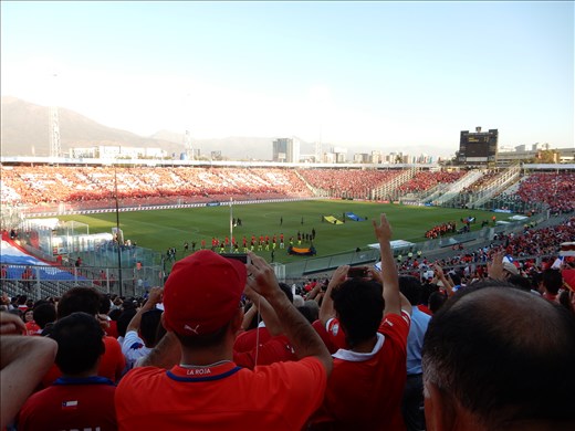 Chile vs Venezuela World Cup Qualifying game. 
