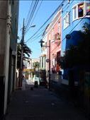 Most people worked on the docks and used left over boat paint to paint their home. The paint was usually a very bright color so the boats can be seen at night. This tradition is still practiced today but if someone paints their home the same color as their neighbor then they must not be from Valparaiso. : by danidawnandstevo, Views[337]