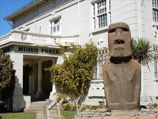 Since leaving Easter Island we never thought we would see another one of these again until we found out the the museum in Vina del Mar had one. There are other original Moai artifacts scattered around the world including the head of a Moai at a park in Glendale California. Apparently that one was obtained in a legal transaction between the founder of the park and Rapanui fisherman who were using it as a ballast for the boat. 