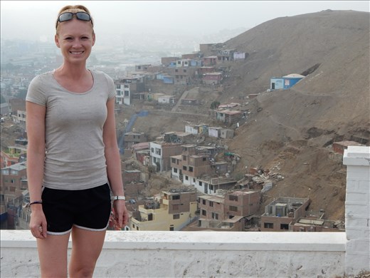 City of Lima, Peru lookout point. What we found more interesting than the great view of the city was the homes and people that enjoyed it. The rich have been trying to get their hands on this area for years but the poor being there first have rights to it. 