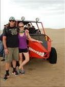 Two of our most terrifying experiences have came at the hands of Peru. First was the suicide mission taxi ride from the airport to hostel. Second was the dune buggy ride. Words can't explain how fast and treacherous this ride was. Even though we may look calm an happy in the picture, we were both still shaking. : by danidawnandstevo, Views[477]