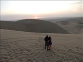 After a long day of dunebuggying and sandboarding we parked and enjoyed the sunset then climbed on board for 10 more minutes of the most terrifying ride back to the hostel. : by danidawnandstevo, Views[503]