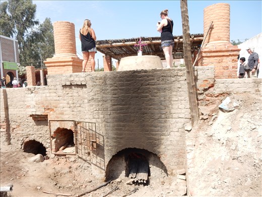 To ferment the pisco it was poured into a giant vat, sealed with plaster then boiled using a wood oven. 