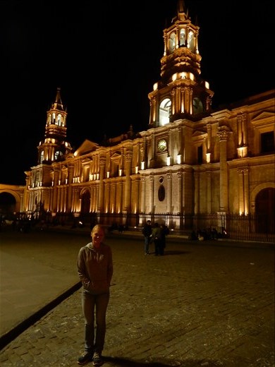 Basilica Cathedral is very pretty in the evening. 