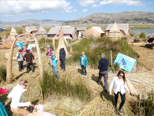 Stepping on the island was an unique experience. Soft and spongy, slightly wet with a giant net in the middle to catch fish. 