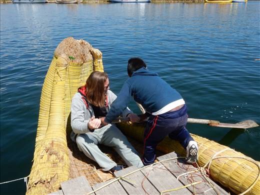 I was allowed to row the boat and received some well deserved instructions from El Capitan. 