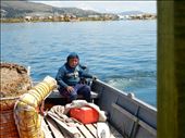 My lack of rowing experience resulted in El Capitan motoring us the rest of the way to shore. He did not look happy. : by danidawnandstevo, Views[123]