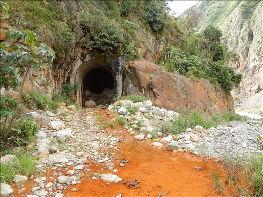 After the final river crossing, through the bat infested tunnel to the well deserved hot springs. 