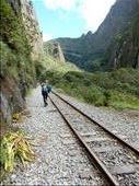 Beginning of the long trek down the train tracks to Aguas Calientes aka Machupicchu Town. : by danidawnandstevo, Views[200]