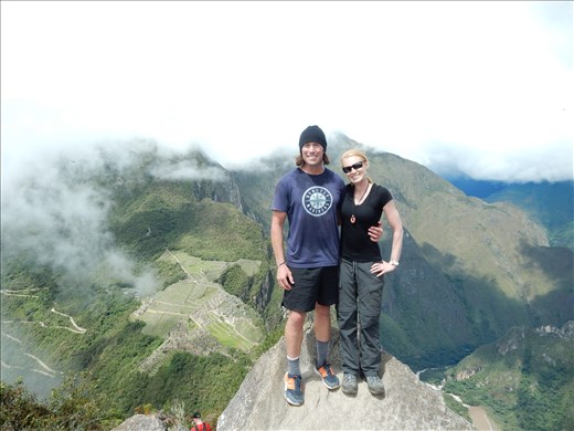 The top of Waynapicchu with a killer view of Machupicchu. 