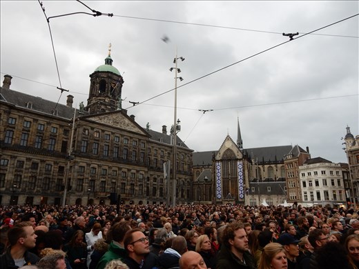 This evening we went to Dam Square for 