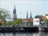 Took a photo on a self guided historic tour of Delft that inspired a painting called View of Delft by the famous Dutch painter Johannes Vermeer. He also painted Girl with a Pearl Earring: by danidawnandstevo, Views[496]