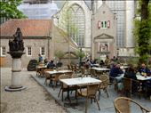 Cafe in Museum Gouda. Notice the Andy Goldsworthy piece in the background. : by danidawnandstevo, Views[480]