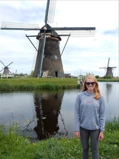 The Windmills of Kinderdijk are a group of 19 windmills built in the mid 1700's used to pump water from the low lying tract of land. 