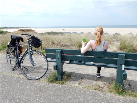 Moving inland towards Vlissingen with a view of the North Sea. 