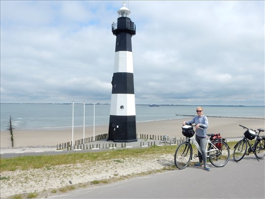 Took the ferry across from Vlissingen riding the coastline towards Bruges. 