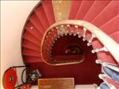 Going down hotel stairs in Europe with luggage is always an adventure. : by danidawnandstevo, Views[436]