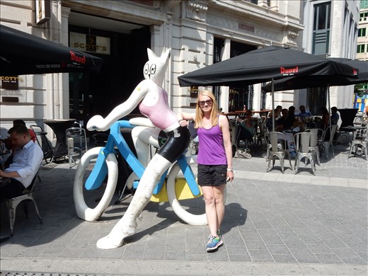 Brussels loves their comic book characters. There are comic book stores on every corner and you can even follow the comic book trail around town that takes you by murals painted all around the city. Tin Tin and the Smurfs both originated from Belgium 