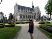 Our Lady of the Sablon Church. Construction began in 1400 and it took over a century to build. It's a replica of Notre Dame Paris only smaller. : by danidawnandstevo, Views[268]