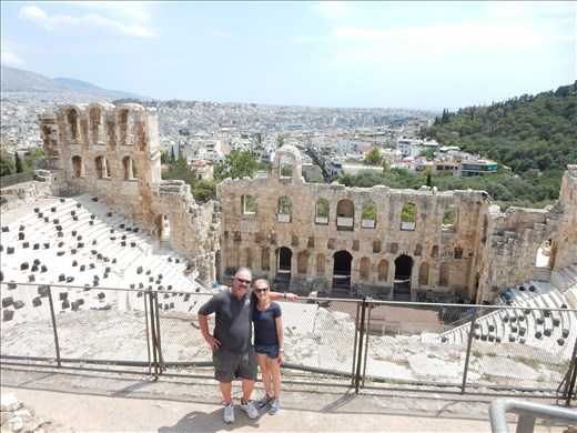 Odeon of Herodes Atticus. Build in 161 AD it is still used today for modern events. 