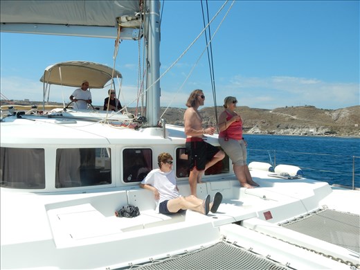 Setting sail for the Cyclades Islands. 