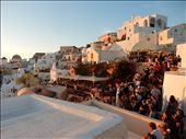 Thousands gathered in various locations to view the sunset in Oia.: by danidawnandstevo, Views[352]