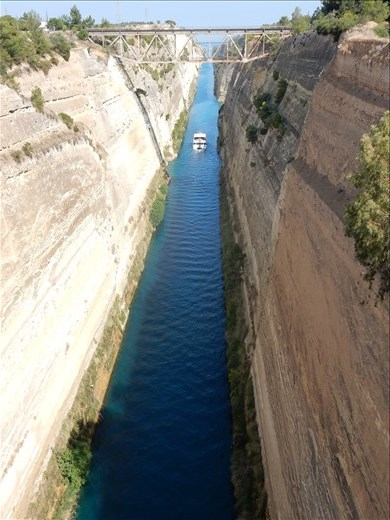 Corinth Canal reduced the distance between the ports of the Aegean and Adriatic Sea by 131 nautical miles. 