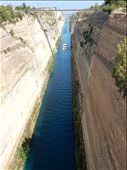 Corinth Canal reduced the distance between the ports of the Aegean and Adriatic Sea by 131 nautical miles. : by danidawnandstevo, Views[372]