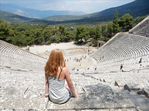 Ancient theater of Epidaurus, one of the best ancient theaters worldwide. 