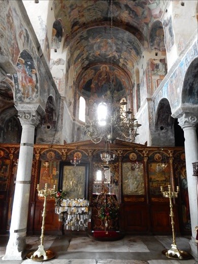 Impressive monastery from the inside. 