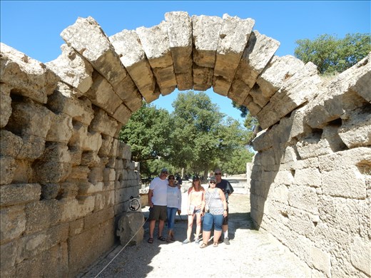 Partial tunnel leading to the stadium at Ancient Olympia. 