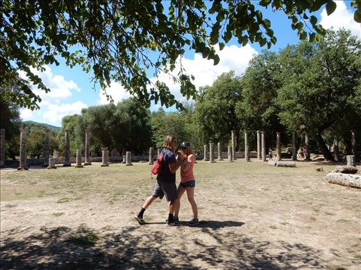 Boxing in the gymnasium. 