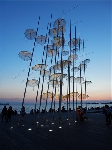 Thessaloniki boardwalk. 