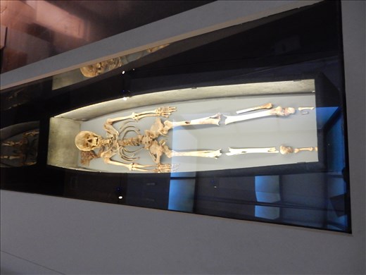 A rare find in Thessaloniki. A lead coffin containing a female burial from 3rd Century AD. 