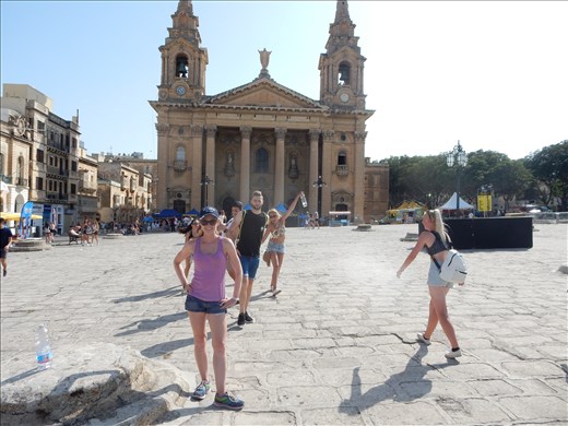 Getting photo bombed at the site of the Chainsmokers/DNCE concert. 