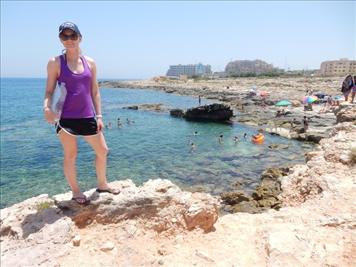 Not too many sandy beaches here but the people make the best of it. 