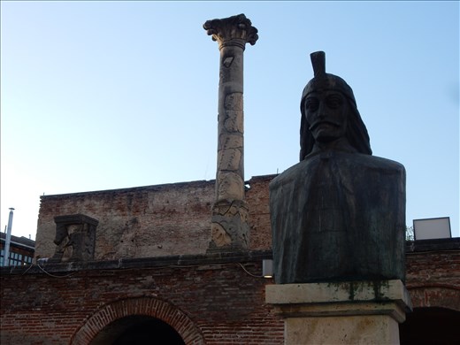 Vlad the Impaler. Starting to learn a lot about this guy.  He used psychological warfare to beat the Ottoman Empire by impaling his prisoners with metal rods through their anus and out their mouth. Apparently it  took about 48 hours to die that way and scared the heck out of his enemies. 