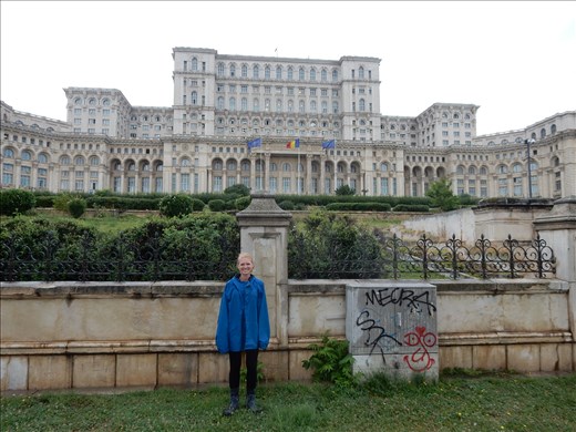 Palace of the Parliament. Second largest administrative building in the world after the Pentagon. Holds the record as heaviest building in the world. This obscene monstrosity was the result of Nicolae Ceausescu's vision to rebuild Bucharest in the image of Pyongyang. Historic churches were leveled and citizens were evicted and displaced to make way for Project Bucharest. Cost to build it are estimated at 3 billion euro while the people of Romania starved. 