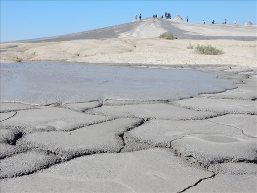 Berca Mud Volcanos (Vulcanii Noroiosi) in Buzau Romania. 
