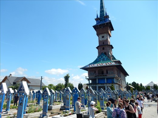 Strangest cemetery ever called the Merry Cemetery. Each wooden head stone has carved picture and a story about the deceased, some funny some sad. 