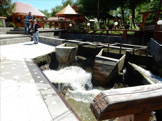 A traditional wooden whirlpool to wash carpets. Throw your area rug in the whirlpool for twenty-four hours and hang it to dry. One of the last remaining ones in Romania. 