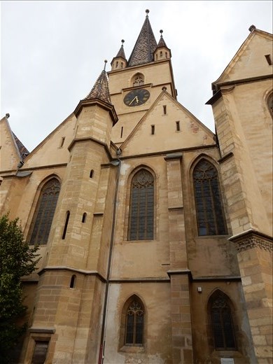We were able to climb the Franciscan Church bell tower in Sibiu. 