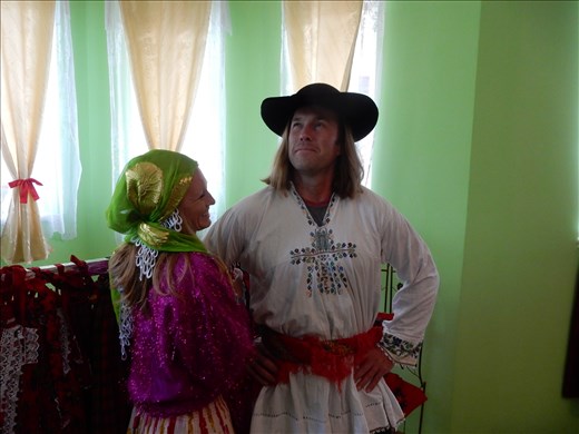 Dressed up like true gypsies. 