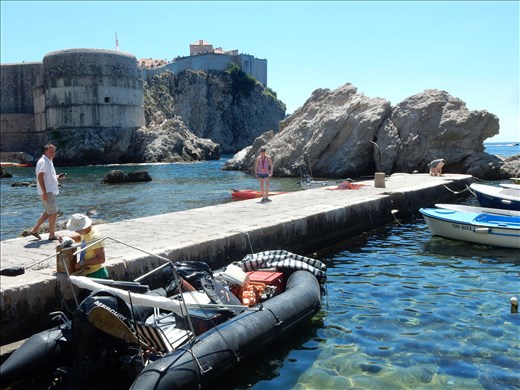 Many scenes were filmed here at Black Water Bay. 