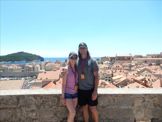 Walking the city walls with Lokrum Island aka Qarth in the background.  