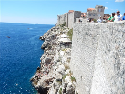 Further investigation of these walls revealed a bar and cliff jumping. 