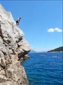 Cliff jumping off the Old Town walls. : by danidawnandstevo, Views[475]