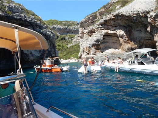 Stiniva Beach Vis Island was a beautiful rock beach. 